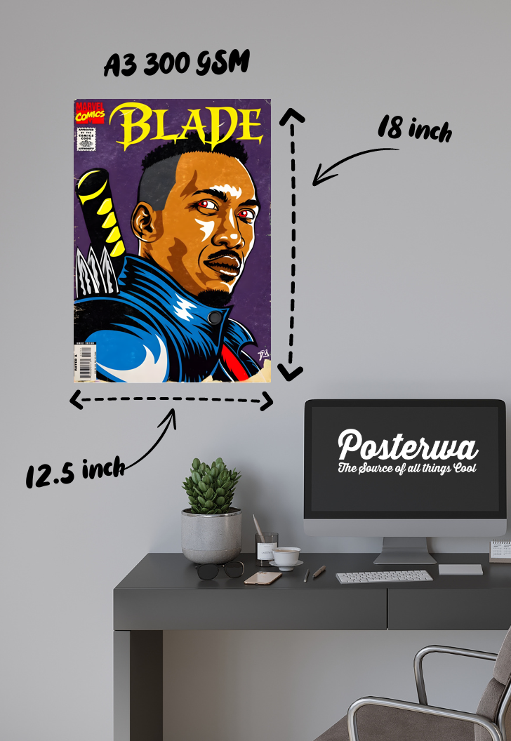 Edge of the Night | Blade | Comic Book Poster