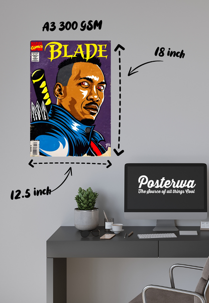 Edge of the Night | Blade | Comic Book Poster