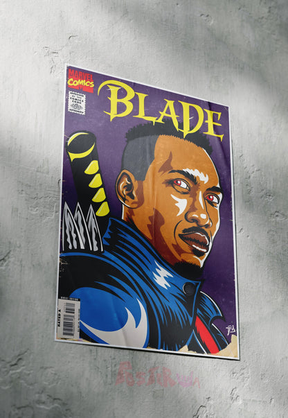 Edge of the Night | Blade | Comic Book Poster