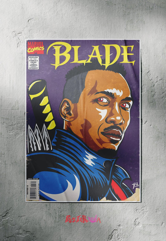 Edge of the Night | Blade | Comic Book Poster