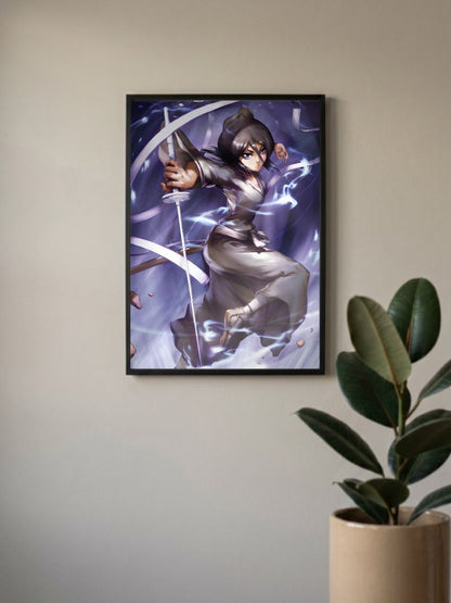 Frozen Petals | Rukia Kuchiki (Bleach) | Anime Poster