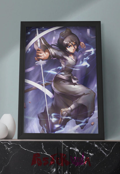 Frozen Petals | Rukia Kuchiki (Bleach) | Anime Poster