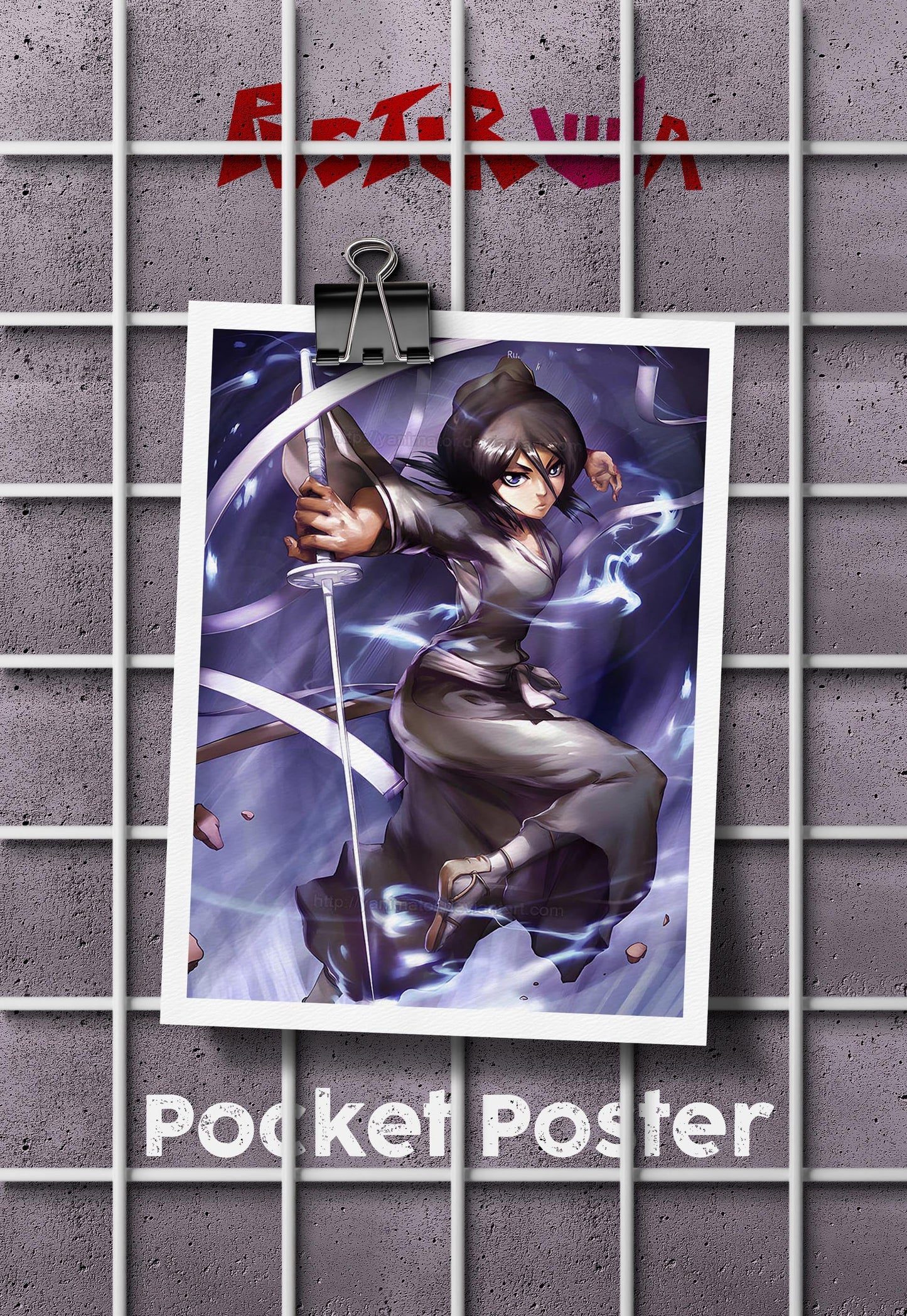 Frozen Petals | Rukia Kuchiki (Bleach) | Anime Poster