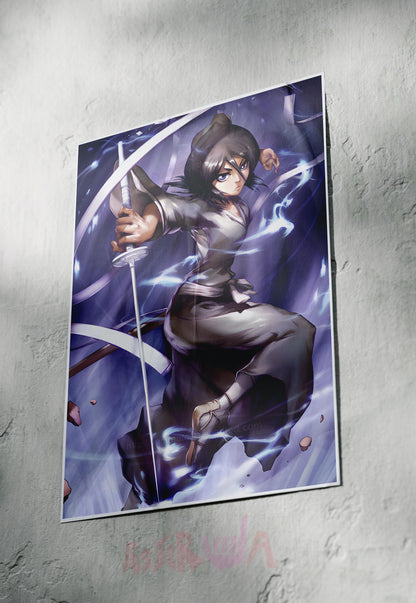 Frozen Petals | Rukia Kuchiki (Bleach) | Anime Poster