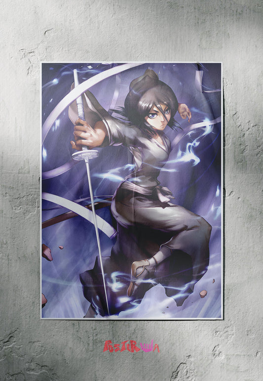 Frozen Petals | Rukia Kuchiki (Bleach) | Anime Poster