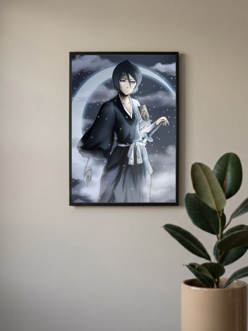 Frozen Petals Unleashed | Rukia Kuchiki (Anime) | Anime Poster