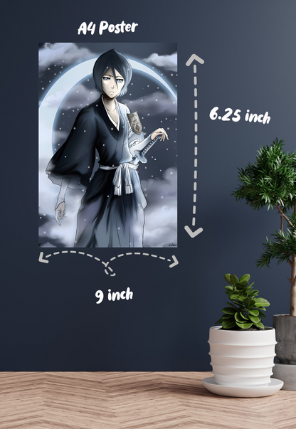 Frozen Petals Unleashed | Rukia Kuchiki (Anime) | Anime Poster