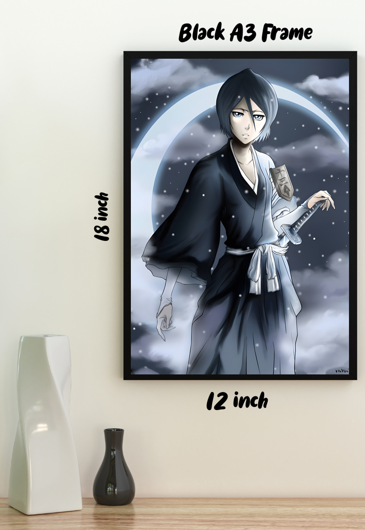 Frozen Petals Unleashed | Rukia Kuchiki (Anime) | Anime Poster