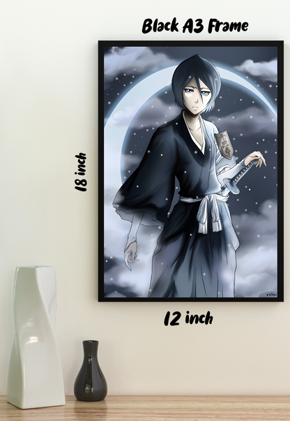 Frozen Petals Unleashed | Rukia Kuchiki (Anime) | Anime Poster