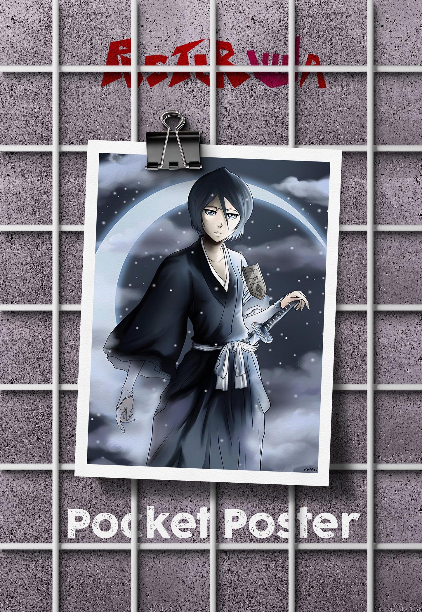 Frozen Petals Unleashed | Rukia Kuchiki (Anime) | Anime Poster