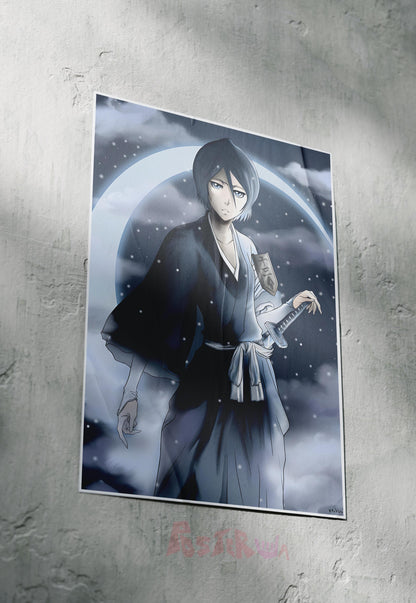 Frozen Petals Unleashed | Rukia Kuchiki (Anime) | Anime Poster
