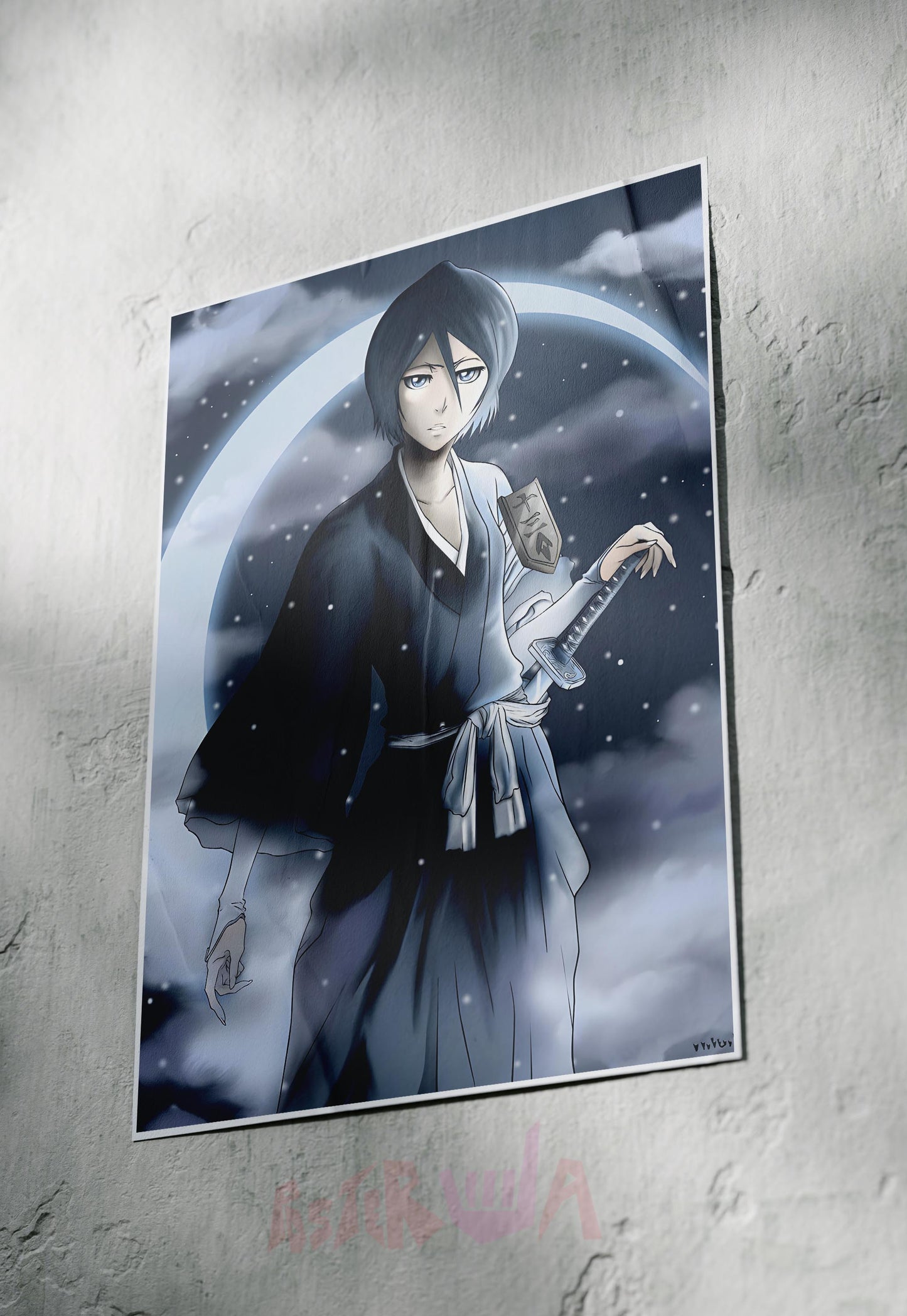 Frozen Petals Unleashed | Rukia Kuchiki (Anime) | Anime Poster