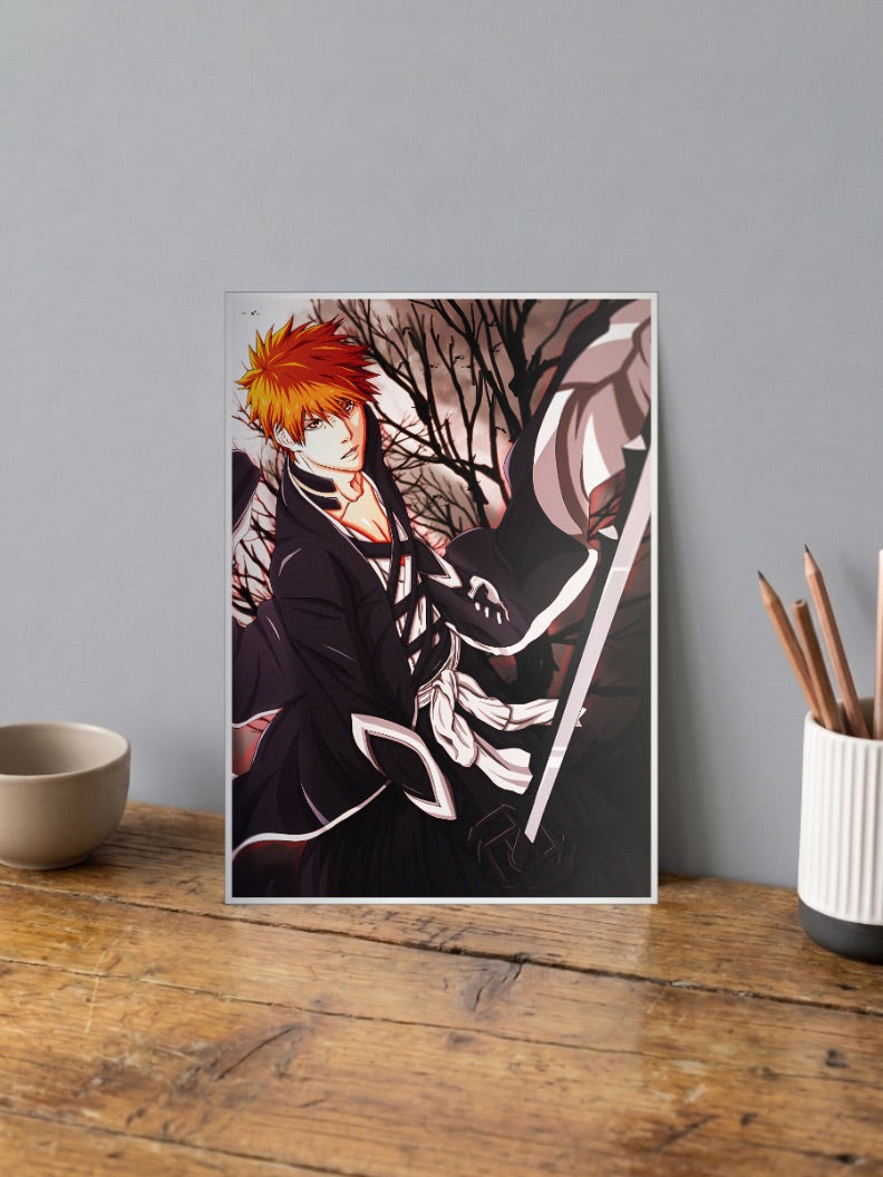 Ichigo Shinigami Zangetsu Anime Poster