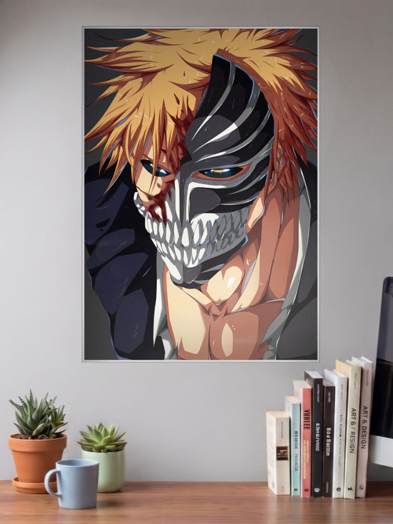 Ichigo Hollow Mask Anime Poster