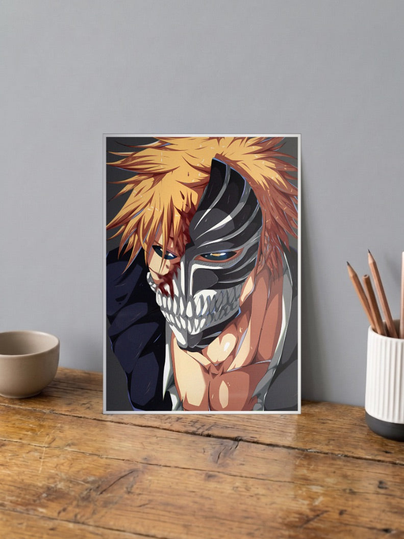 Ichigo Hollow Mask Anime Poster