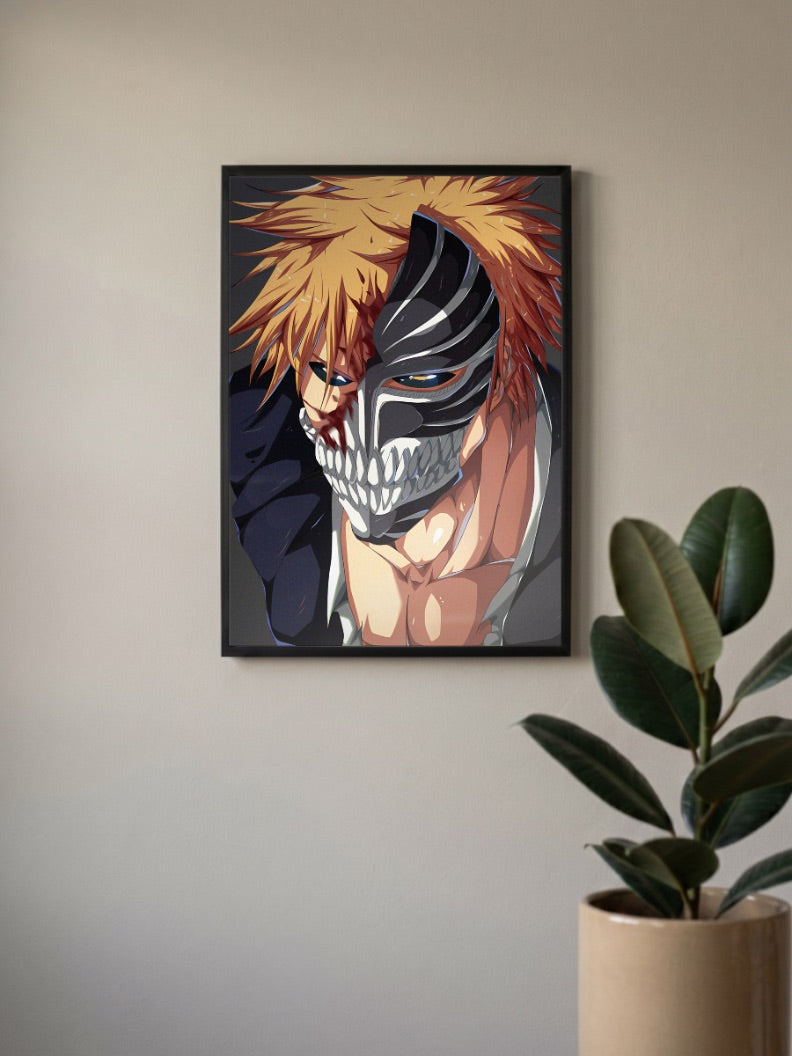 Ichigo Hollow Mask Anime Poster