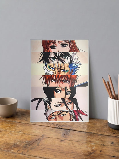 Bleach Eyes Collage Anime Poster