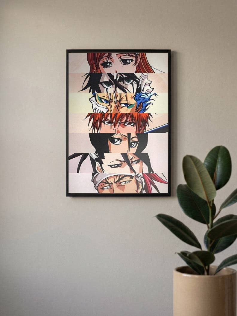 Bleach Eyes Collage Anime Poster