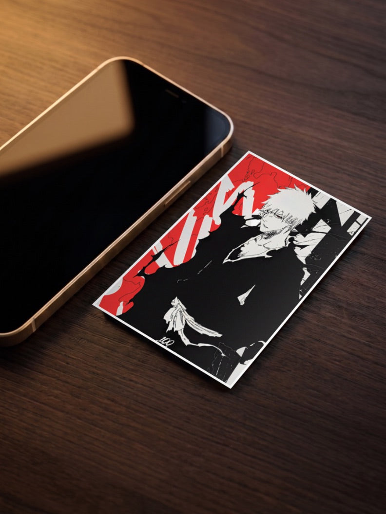 Ichigo Red and Black Anime Poster