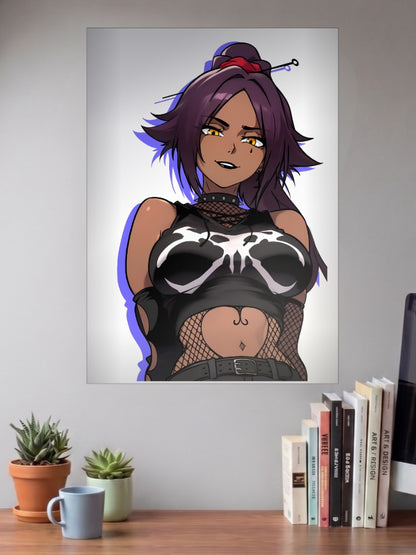 Yoruichi Goth Anime Poster