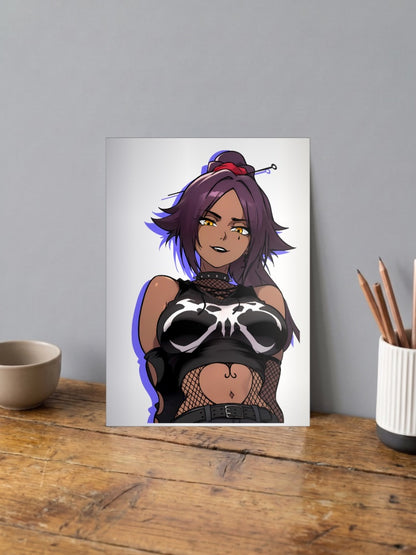 Yoruichi Goth Anime Poster