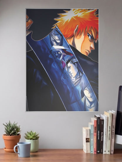 Ichigo Zangetsu Reflection Anime Poster