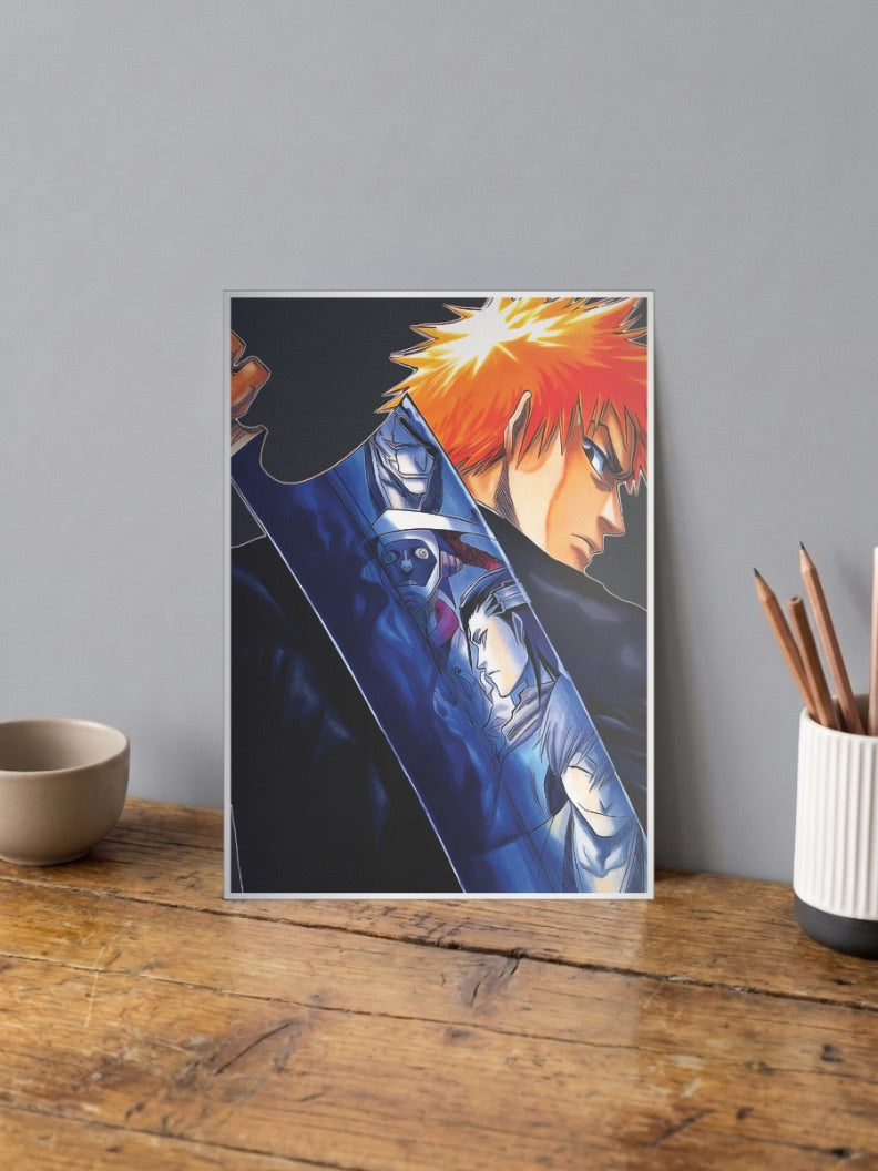 Ichigo Zangetsu Reflection Anime Poster