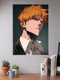Ichigo Drip Suit Anime Poster