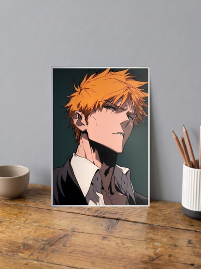 Ichigo Drip Suit Anime Poster
