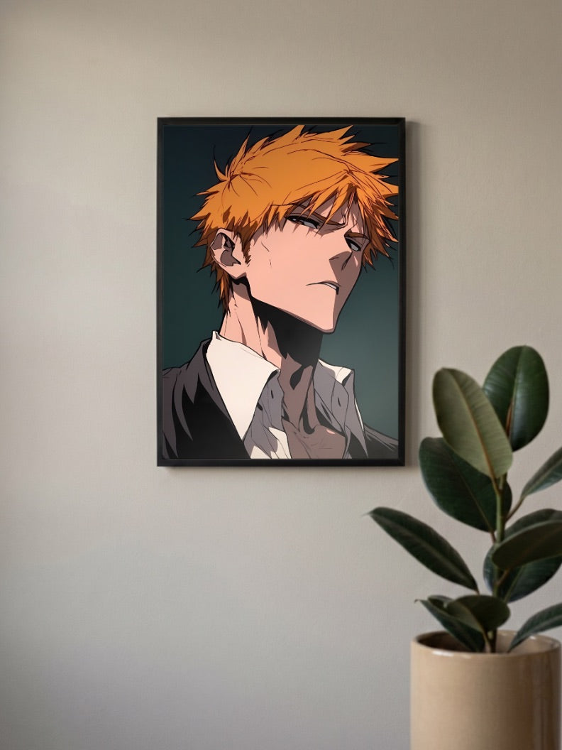 Ichigo Drip Suit Anime Poster
