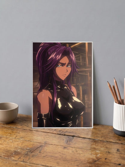 Yoruichi Ponytail Anime Poster