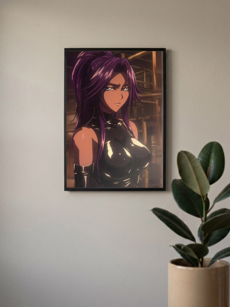 Yoruichi Ponytail Anime Poster