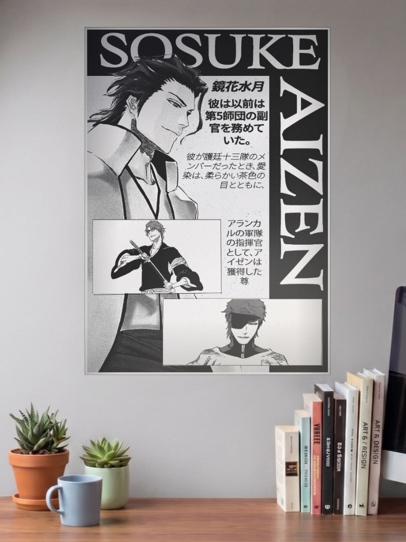 Sosuke Aizen Forms Anime Poster