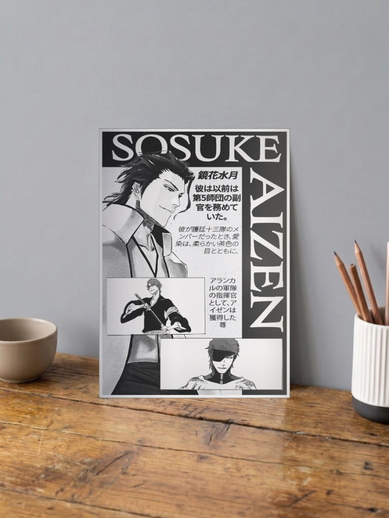 Sosuke Aizen Forms Anime Poster