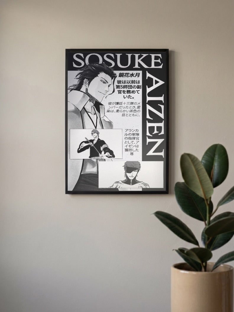 Sosuke Aizen Forms Anime Poster