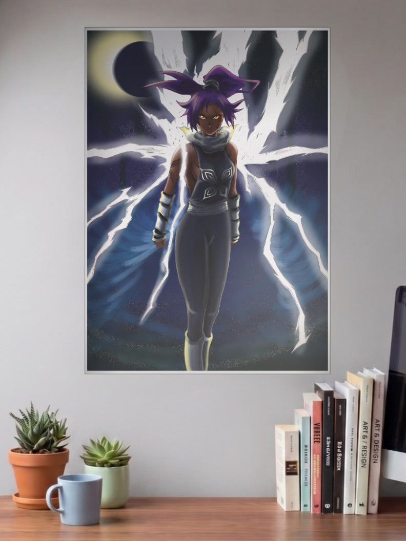 Yoruichi Thunder God Anime Poster