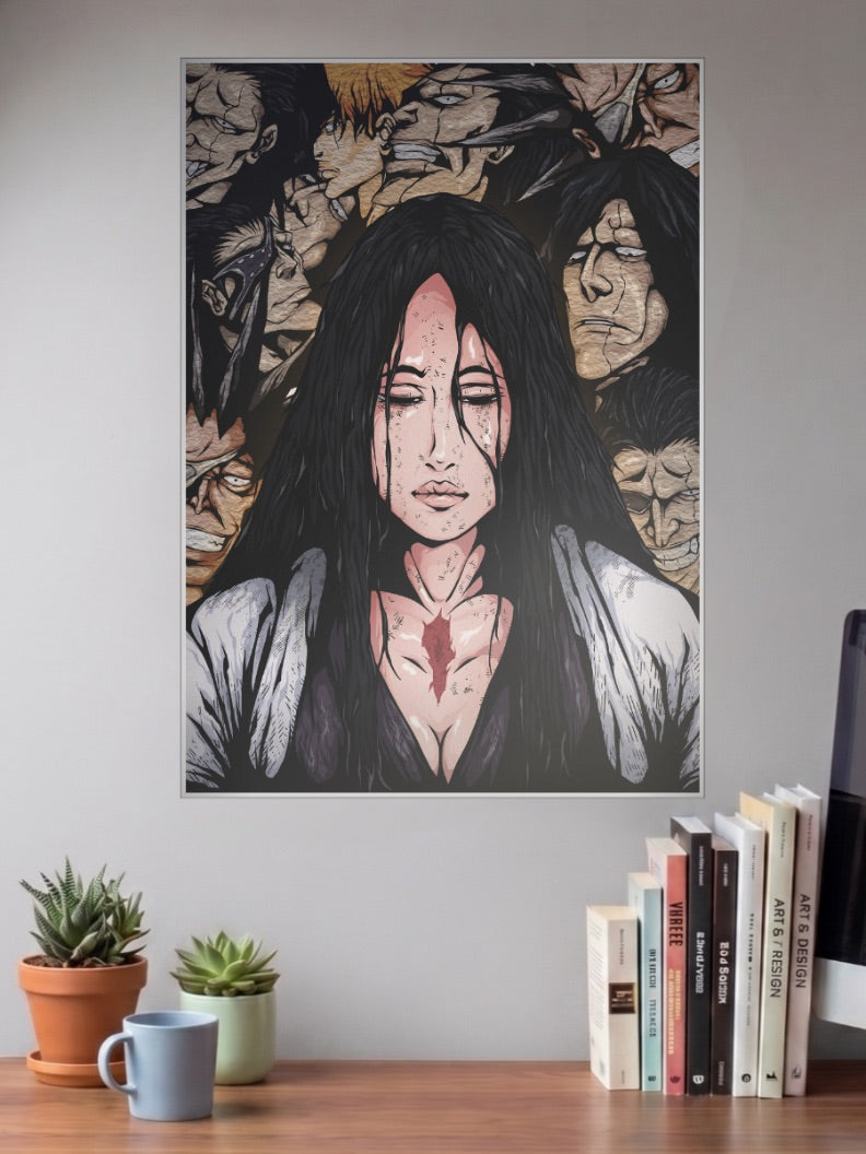 Retsu Unohana Kenpachi Anime Poster