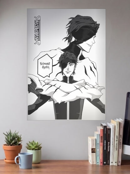 Sosuke Aizen Portrait Anime Poster
