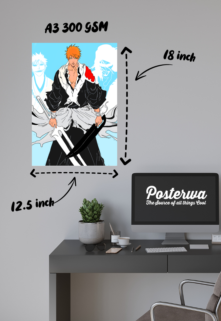 Zangetsu's Final Stand | Bleach | Anime Poster