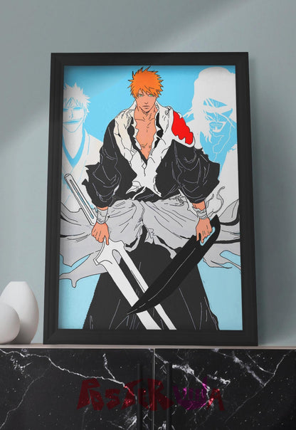Zangetsu's Final Stand | Bleach | Anime Poster