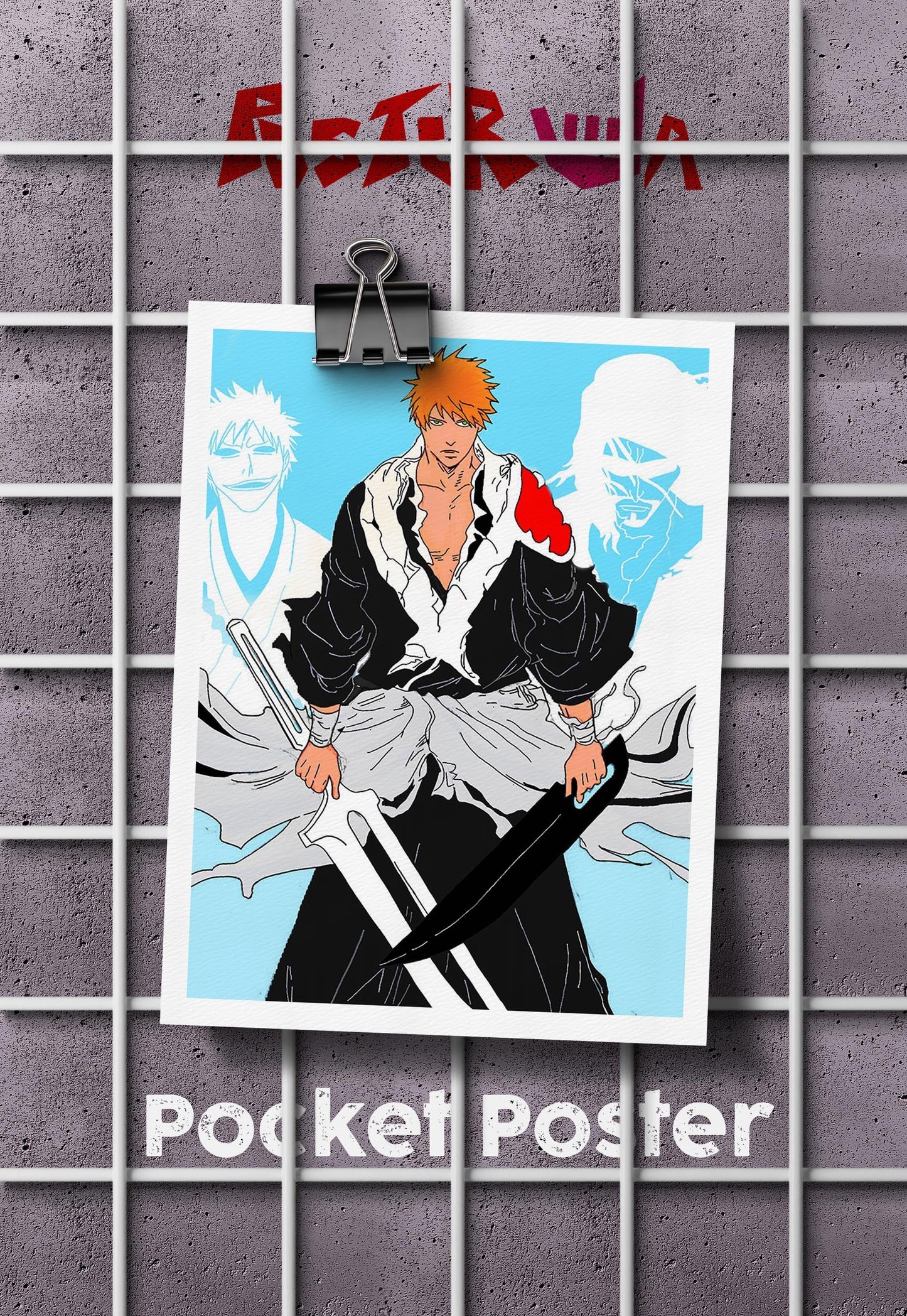 Zangetsu's Final Stand | Bleach | Anime Poster