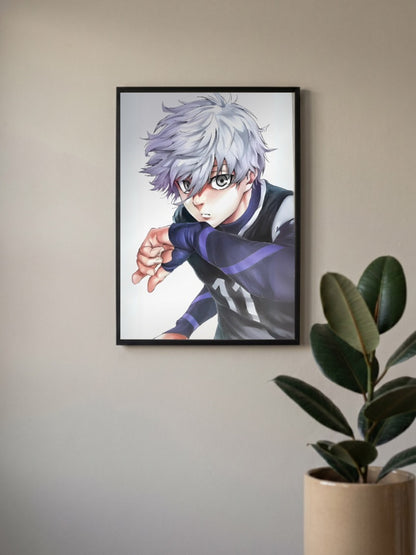 Seishiro Nagi Blue Lock Anime Poster