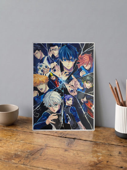 Blue Lock Shattered Glass Anime Poster