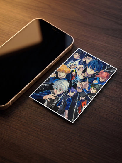 Blue Lock Shattered Glass Anime Poster