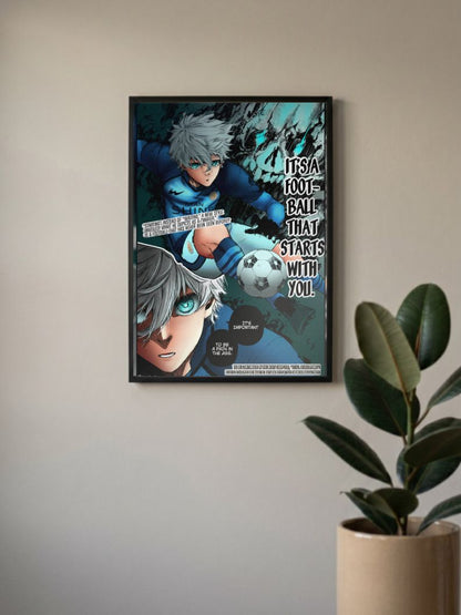 Blue lock Football Poster