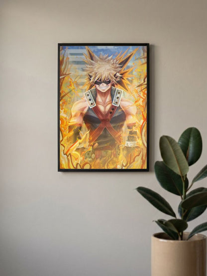 Explosive Ambitions | Bakugo (Anime) | Action Movie Poster