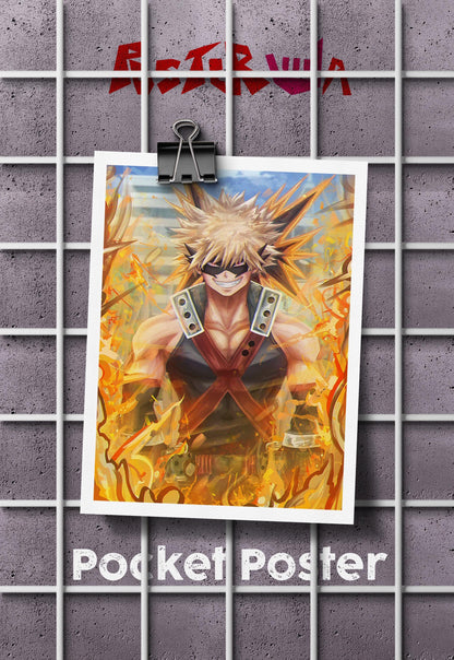 Explosive Ambitions | Bakugo (Anime) | Action Movie Poster