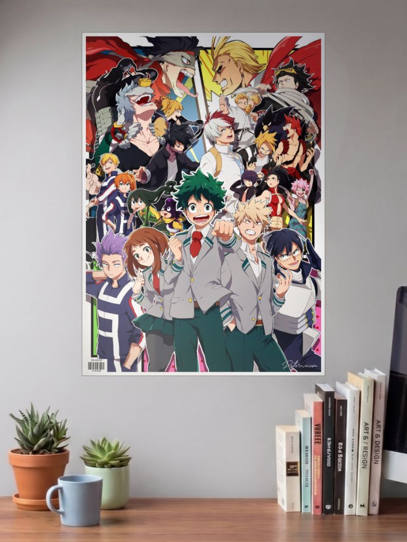Heroes United | My Hero Academia | Anime Poster