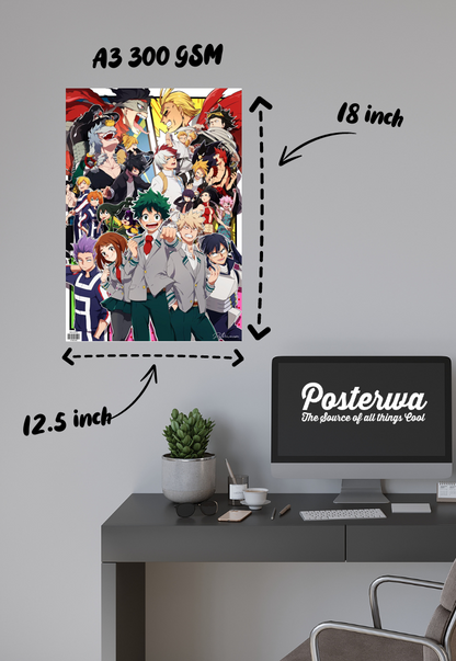 Heroes United | My Hero Academia | Anime Poster