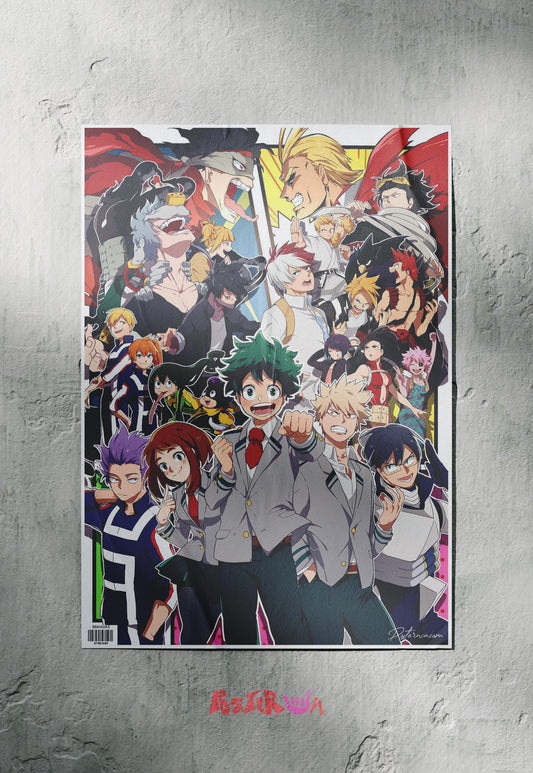Heroes United | My Hero Academia | Anime Poster